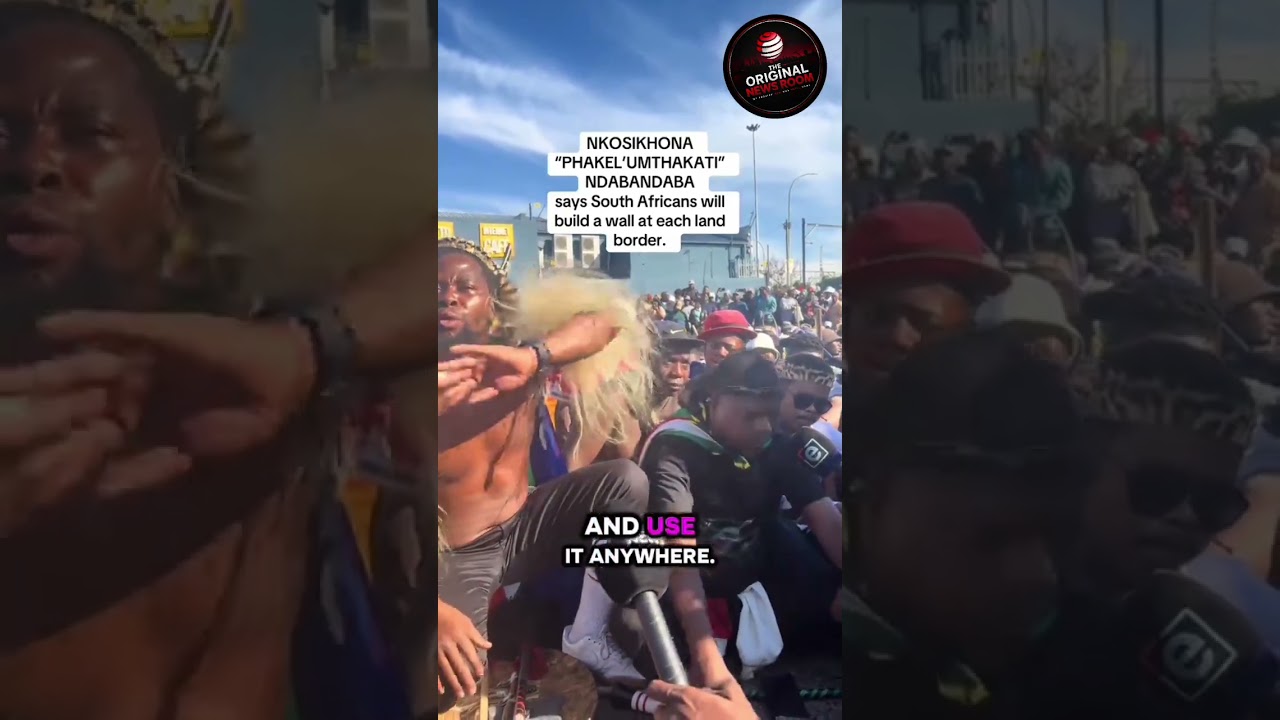 🚨 Phakela says South Africans will build the wall themselves at the borders if government fails