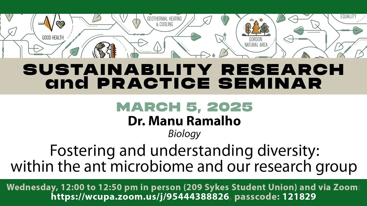 SRPS Spring '25 3/5: Fostering & understanding diversity within the ant microbiome & research group