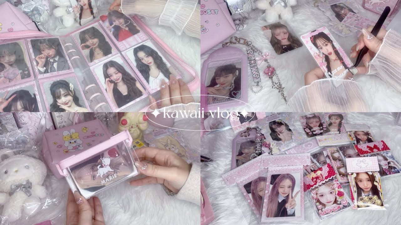 ソンムル開封したりデコしたり梱包したり🎀다이브로그/아이브원영wonyoung /포카 /DIVEvlog