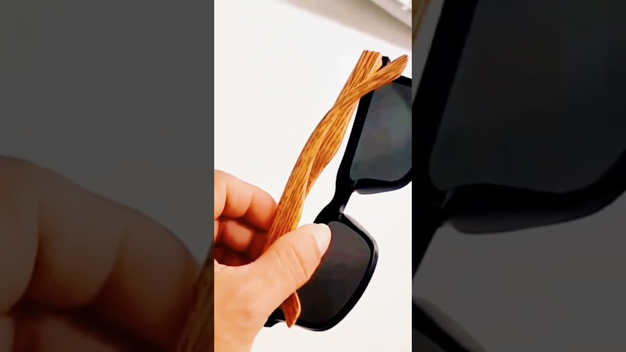 Óculos de sol escuro moderno haste bambu mais vendido mais barato. Estilos e Modelos Populares