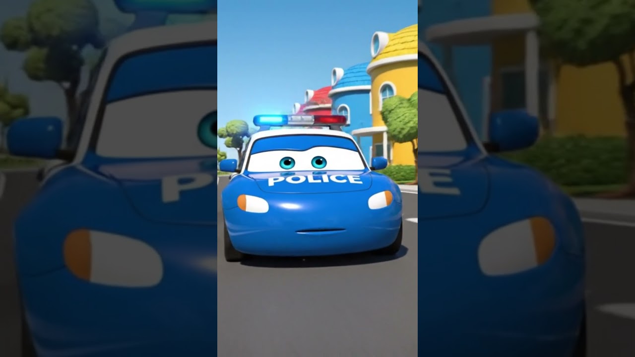 Green Light but STOP! 🚦 Police Car Saves Kevin from Fire Truck | Safety Shorts