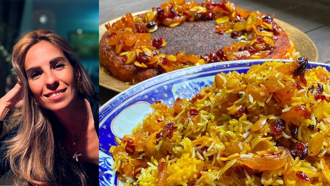 Persian Jeweled Orange & Saffron Four Fruit Rice by Chef Katayoun Amidi