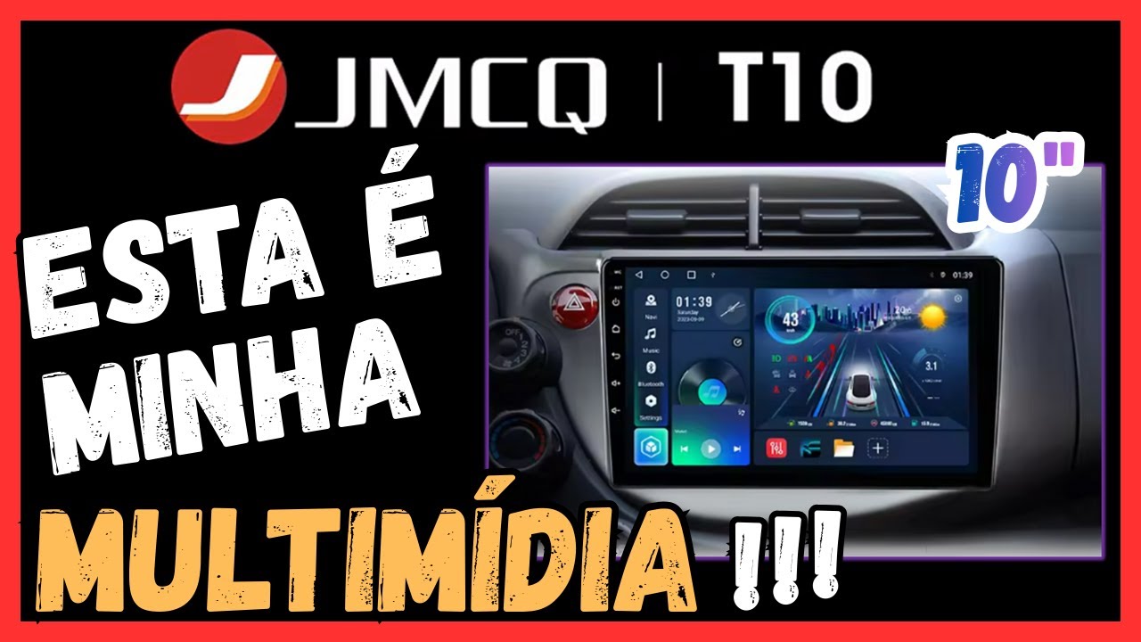 MULTIMIDIA JMCQ T10 ANDROID 10 POLEGADAS