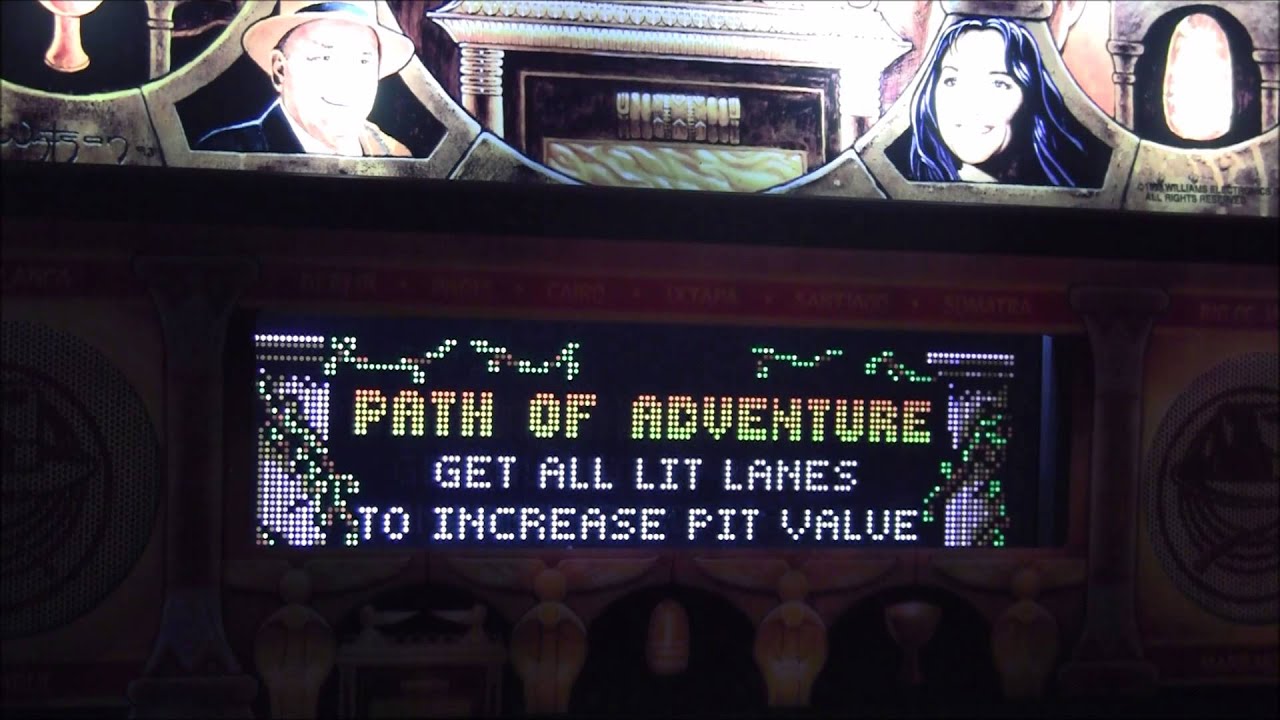 Indiana Jones (IJ) Pinball with color DMD 15 minutes RAW footage