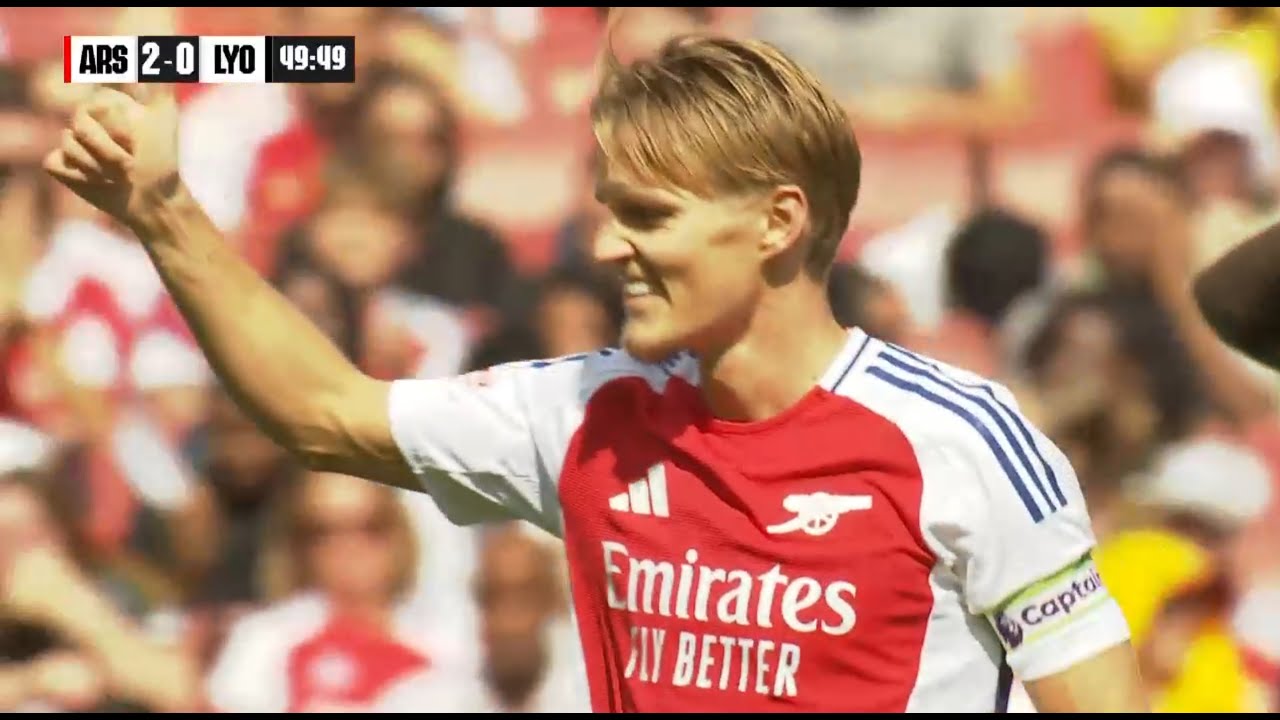 Martin Ødegaard vs Lyon (H) | Pre Season 2024/25 - Magnificent display!