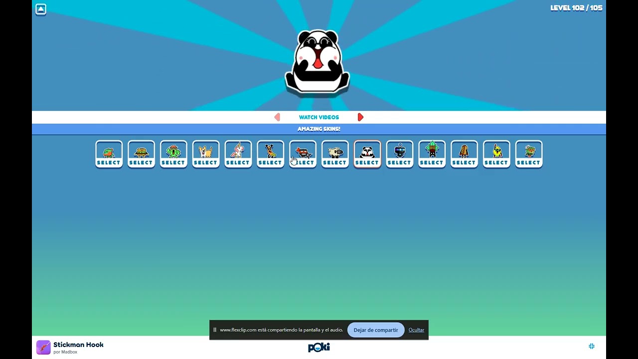 jugando Stickman Hook😍