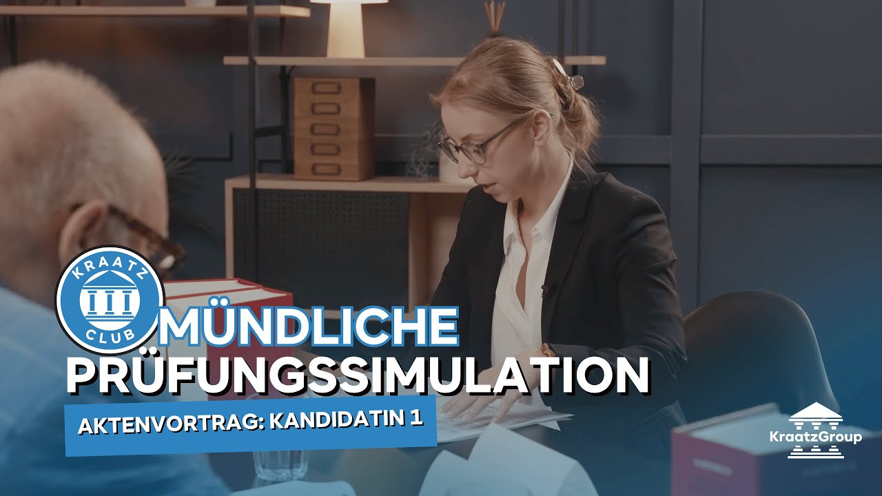 Mündliche Prüfungssimulation: Teil 7 - Kandidatin 1