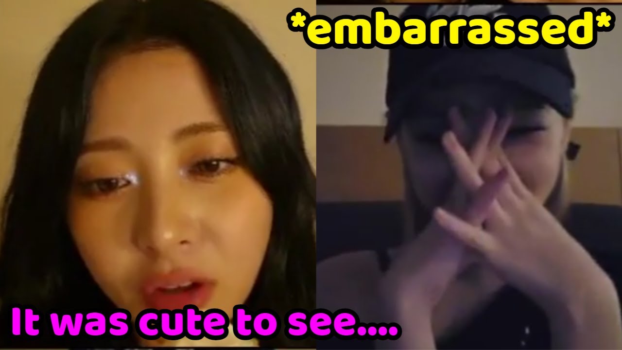 Chaewon can't stand the embarrassment of this moment in the documentary