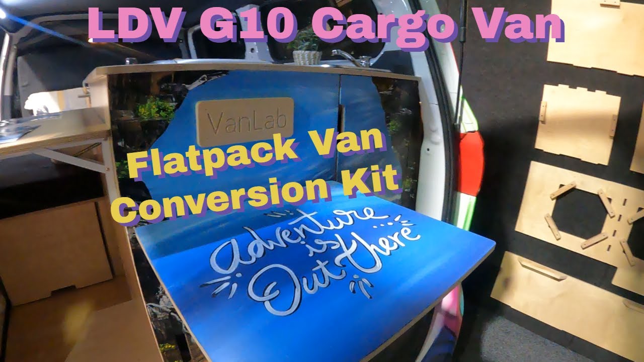 VANLAB Flat Pack Campervan Conversion kit of the LDV G10 Cargo Van