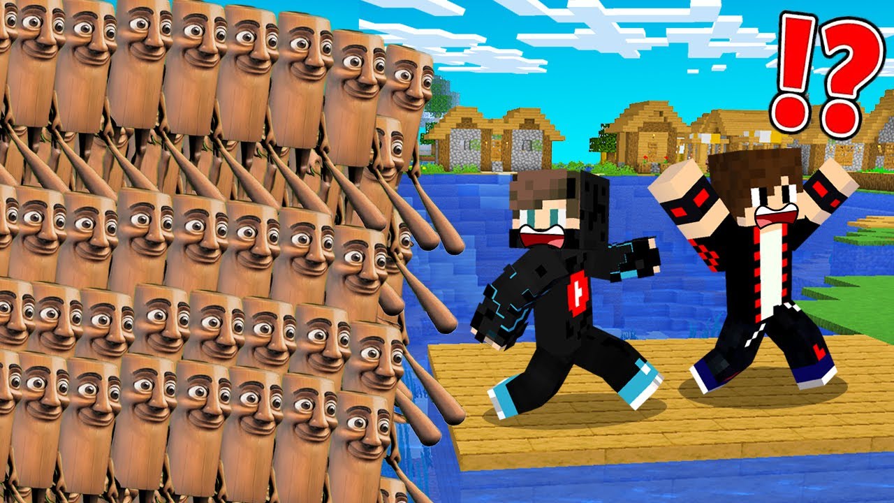 ماين كرافت : حاولت أهرب من تسونامي تم تم سحور العملاق ولكن صارت كارثة !!؟ 🔥😱