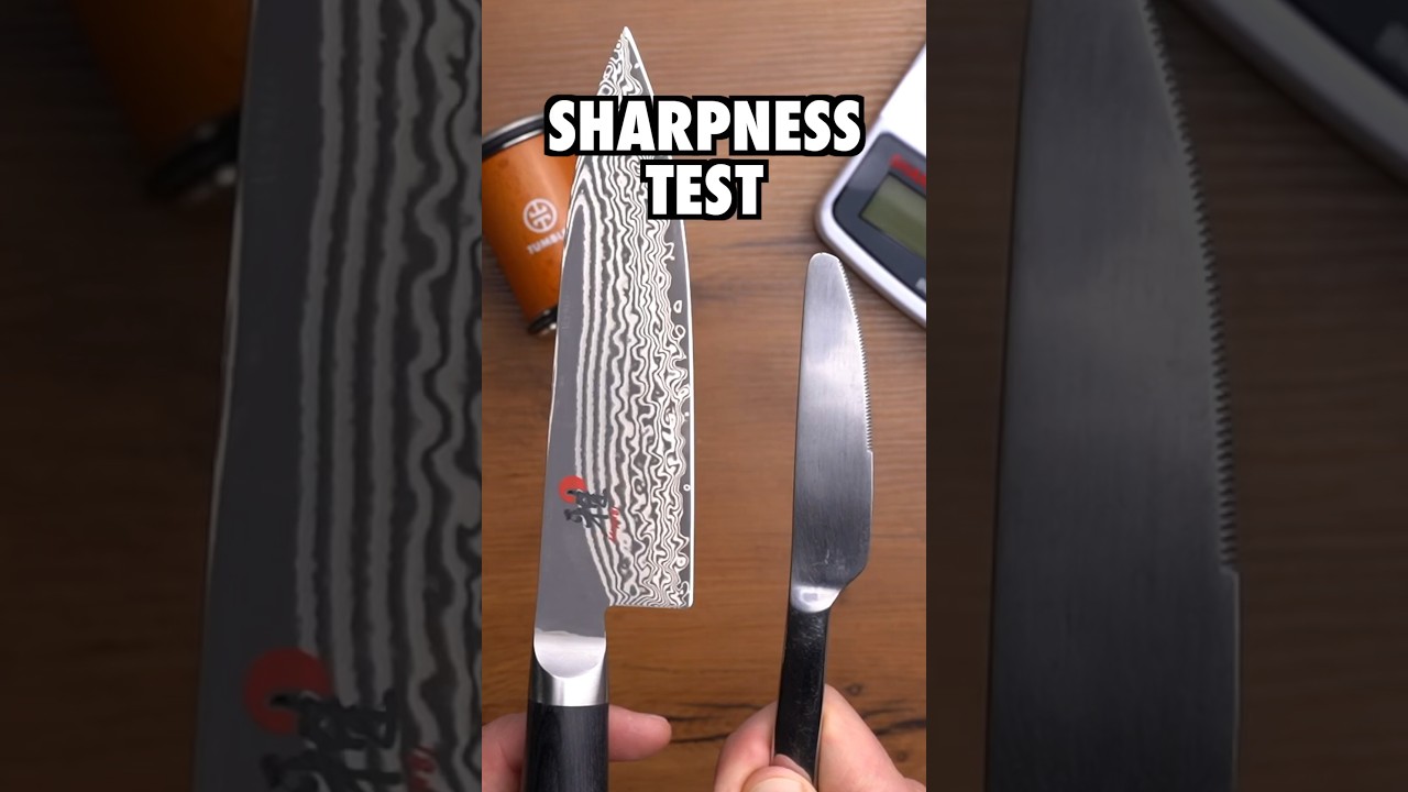 Can I sharpen a butter knife to be sharper than a Miyabi knife 