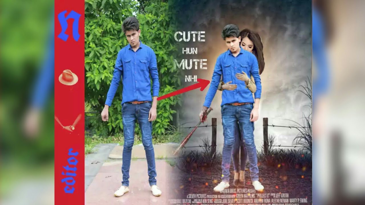 Action movie poster in Picsart just 7 mint Picsart movie poster design