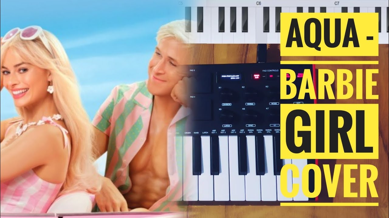 Aqua - Barbie Girl Instrumental Piano Cover | Akai mpk mini