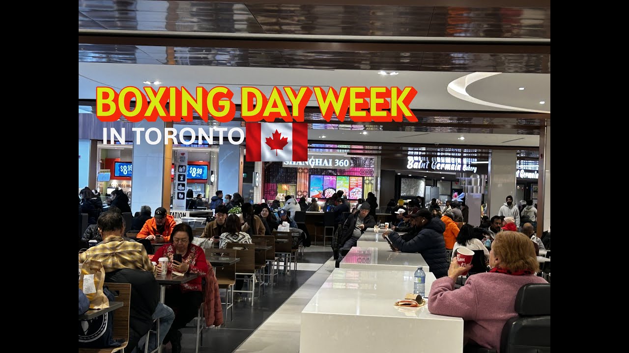 Exploring Scarborough Town Centre  Mall on Boxing Day Week Shopping |Relax Week|!