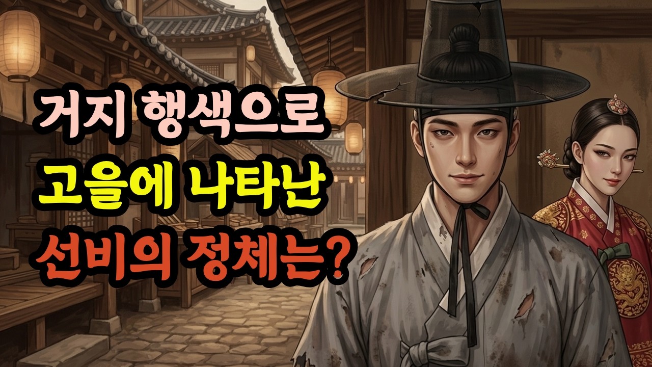아무도 몰랐던 거지선비의 정체!! 기생만 알아챘다!! | 야담 | 조선야담 | 옛날이야기 | 사극 | 오디오북