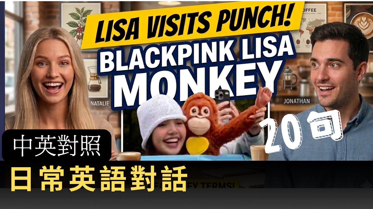 Natalie And Friends 10| English Conversation #BlackpinkLisa #Lisa #PunchTheMonkey #英文口語 #地道英語 #英語口語