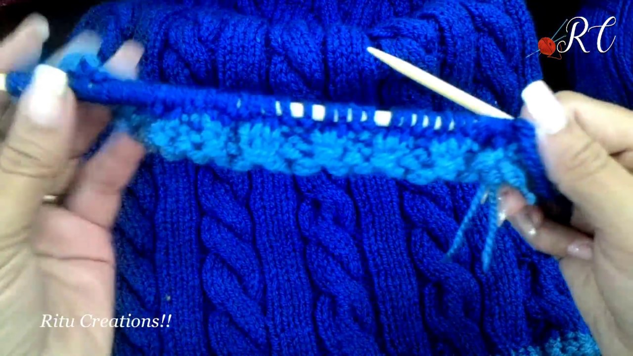 Sweater Design No # 98 ( स्वेटर डिज़ाइन ) | Knitting Hindi | Cable Design