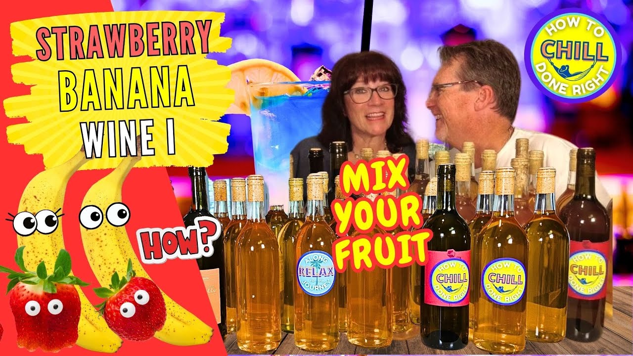 Step-by-Step Strawberry Banana Wine - A Delicious Mixed Fruit Wine - Mix Your Fruit - Part I