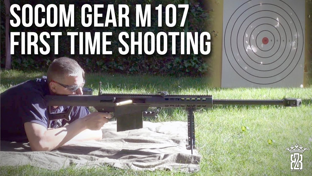 First Time Shooting - Socom Gear Barrett M107 GBB | Deutsch [Eng Sub]