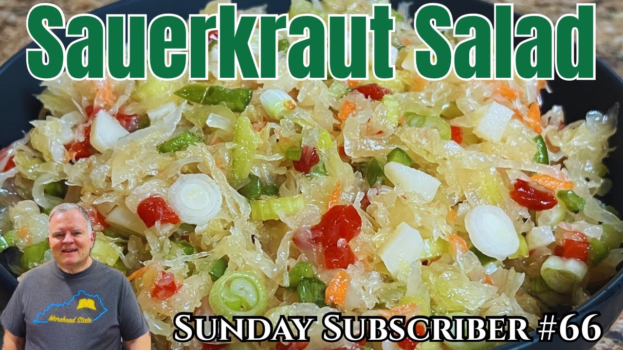 Sauerkraut Salad - Sunday Subscriber Series #66 - A Sweet and Tangy Side Dish!