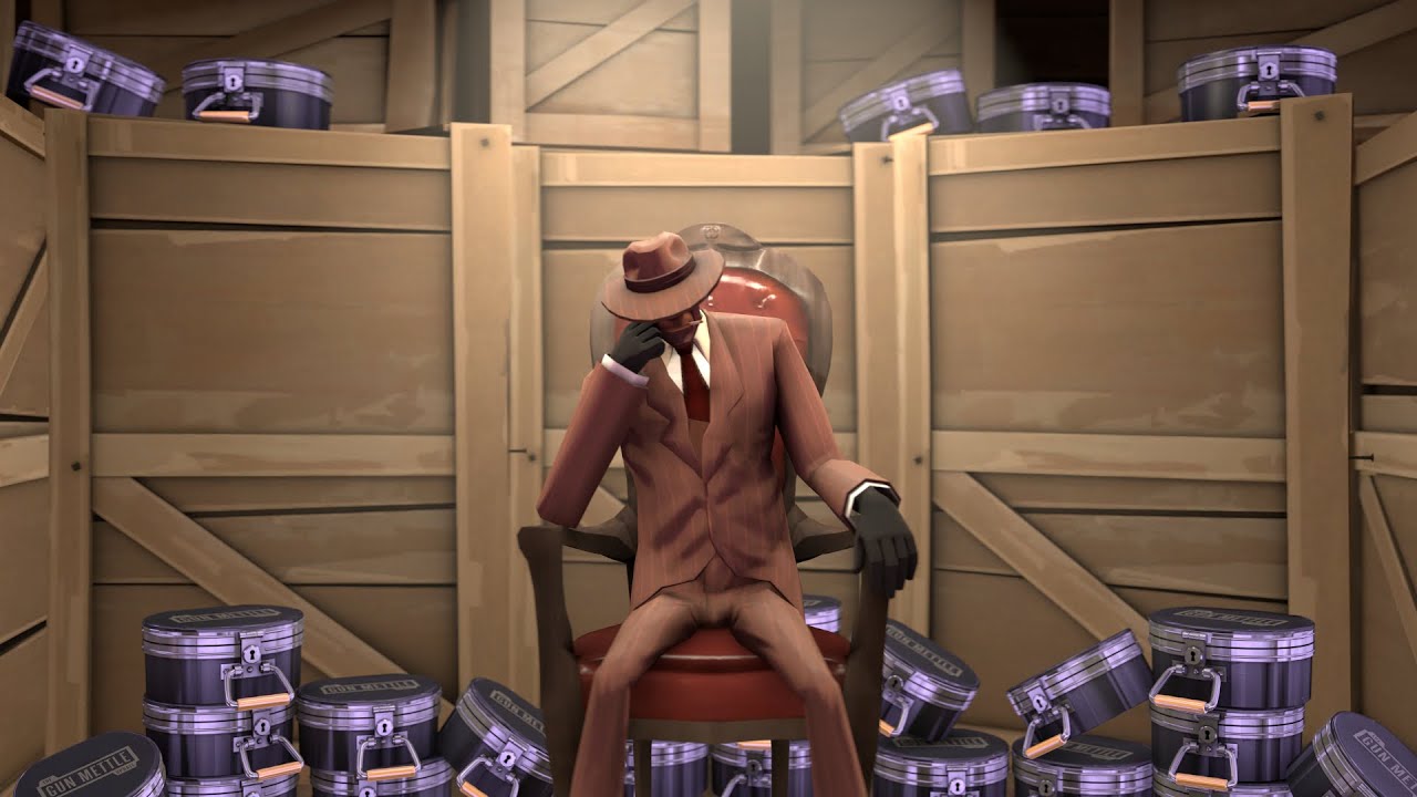 Unboxing 50 Gun Mettle Cases in TF2...