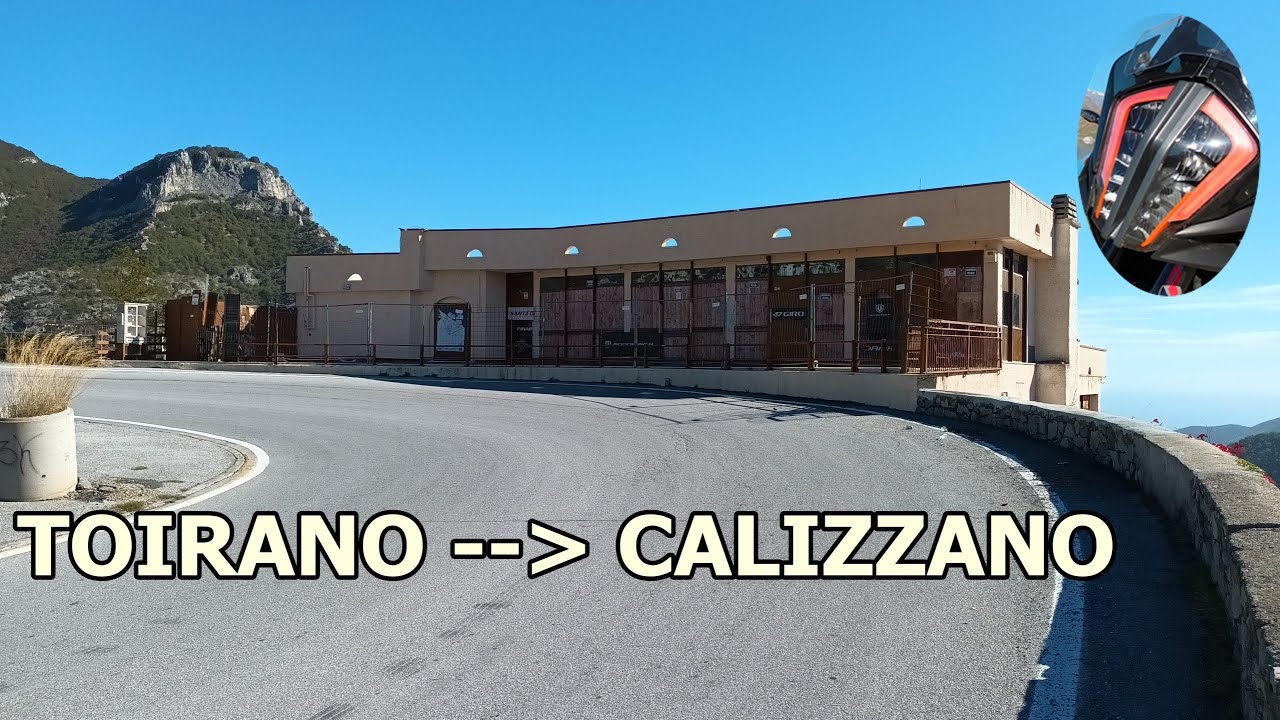 Moto: salita Toirano - Calizzano