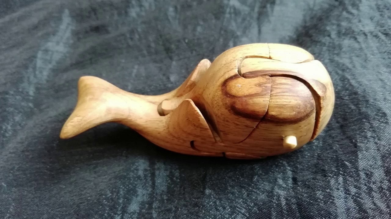 Whale - 3D puzzle.  Scroll saw pattern.(pdf, png, svg)