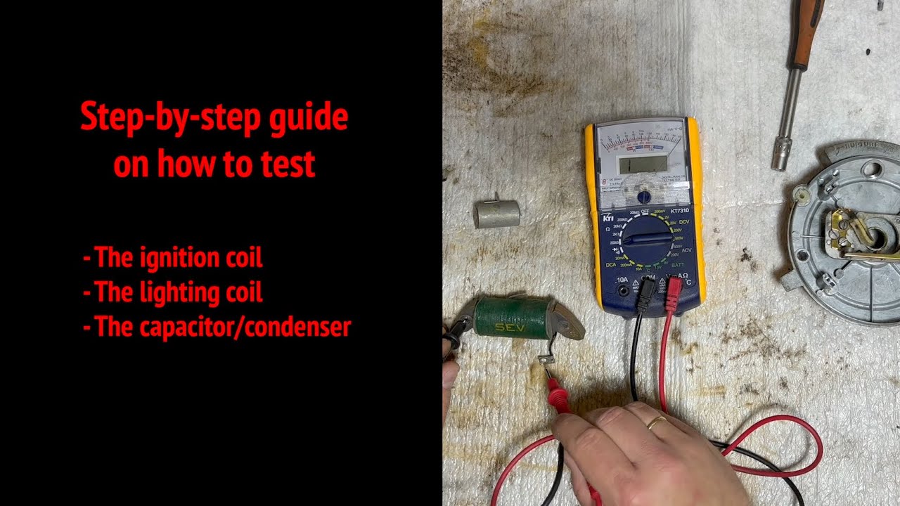 How to test the ignition coil, lightning coil and the capacitor of your VeloSoleX