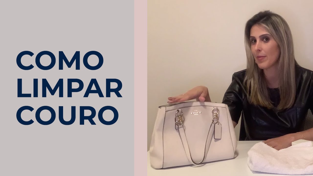 Como limpar bolsa de couro