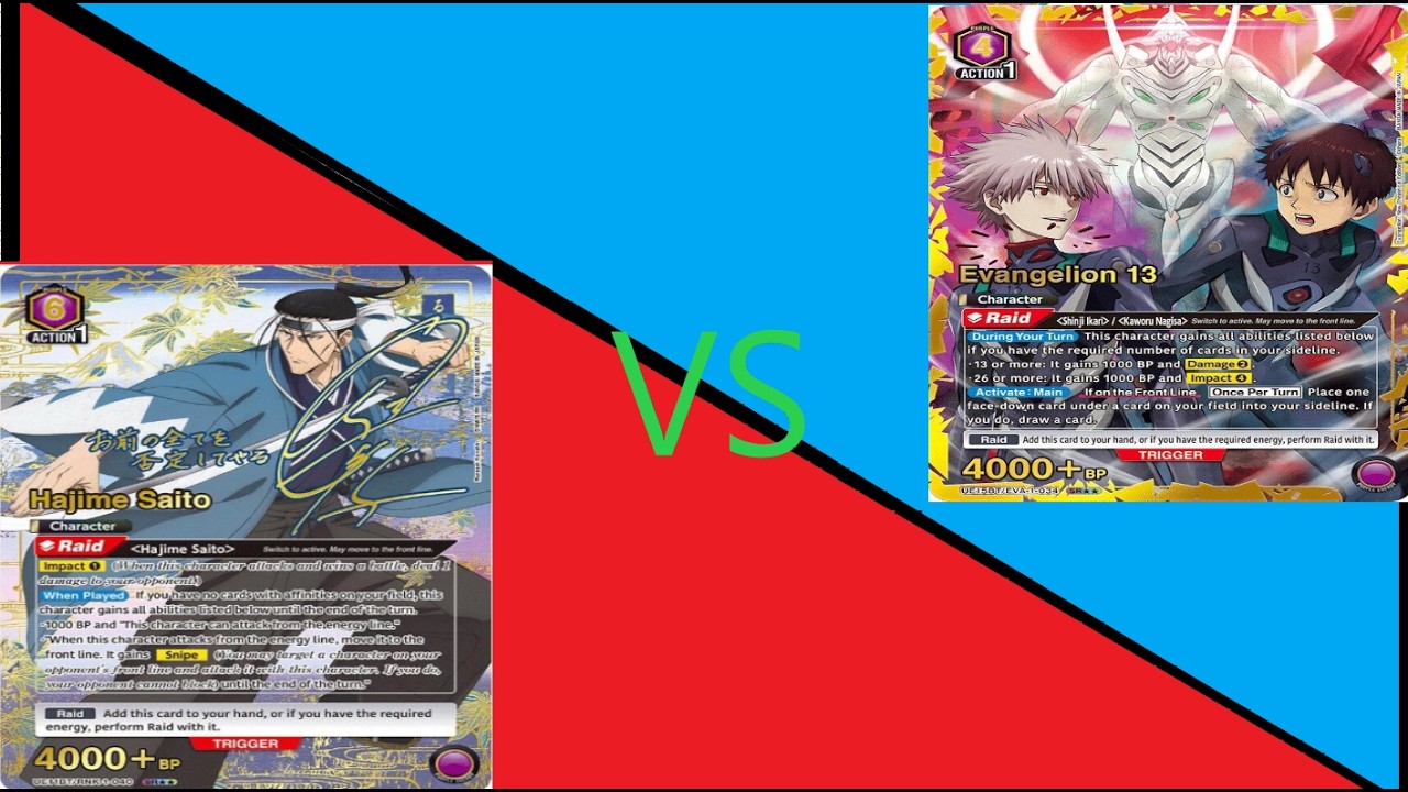 Union Arena Locals 02/21 Round 2 Purple Kenshin (Hajime) vs Purple Evangelion (Eva 13 Hybrid)