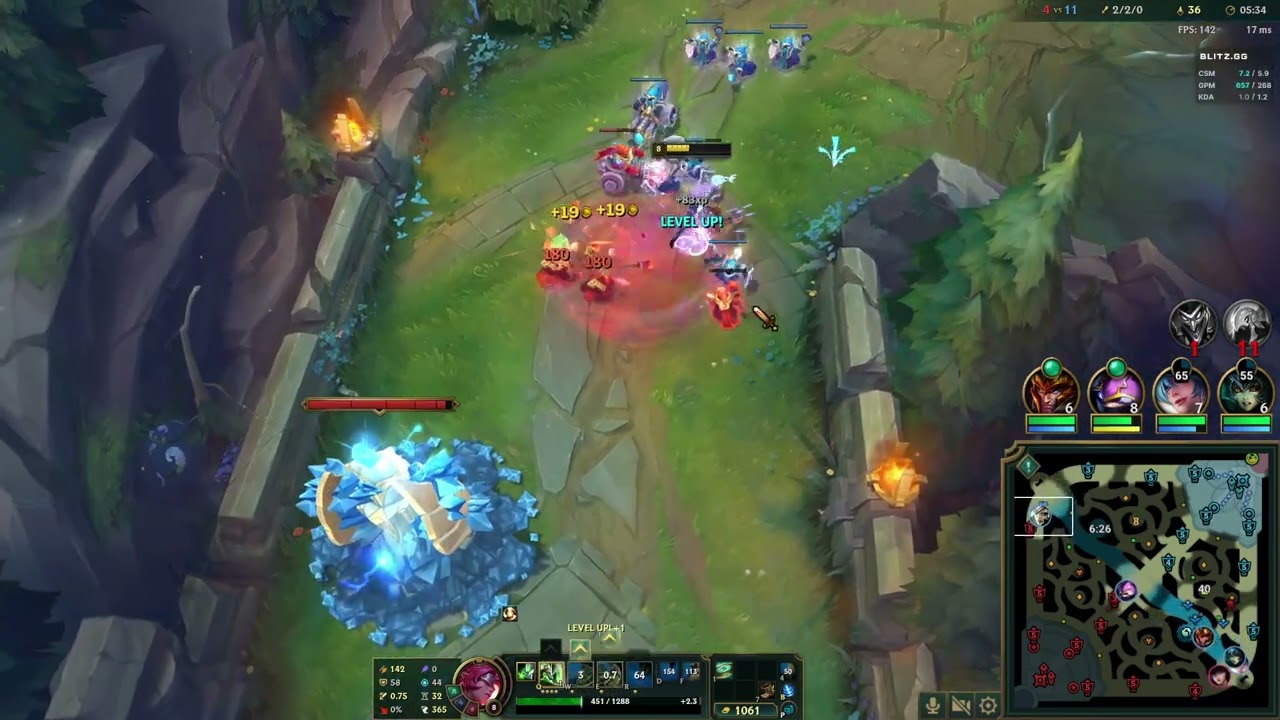 Riven Vs Singed 1v5 Penta