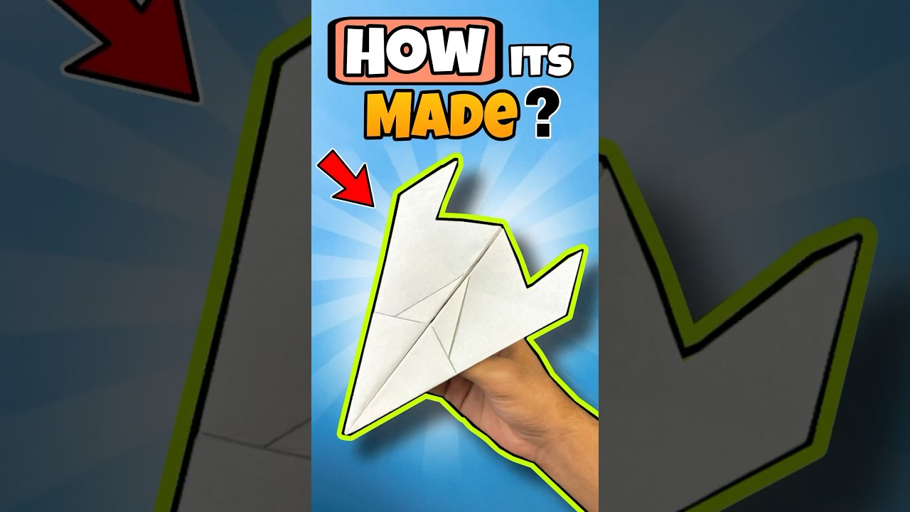How it&rsquo;s Made: Paper Airplane 🤩#shorts
