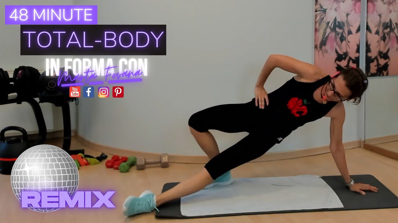Total-Body Workout // Esercizi a corpo libero e con pesetti // Ginnastica a casa