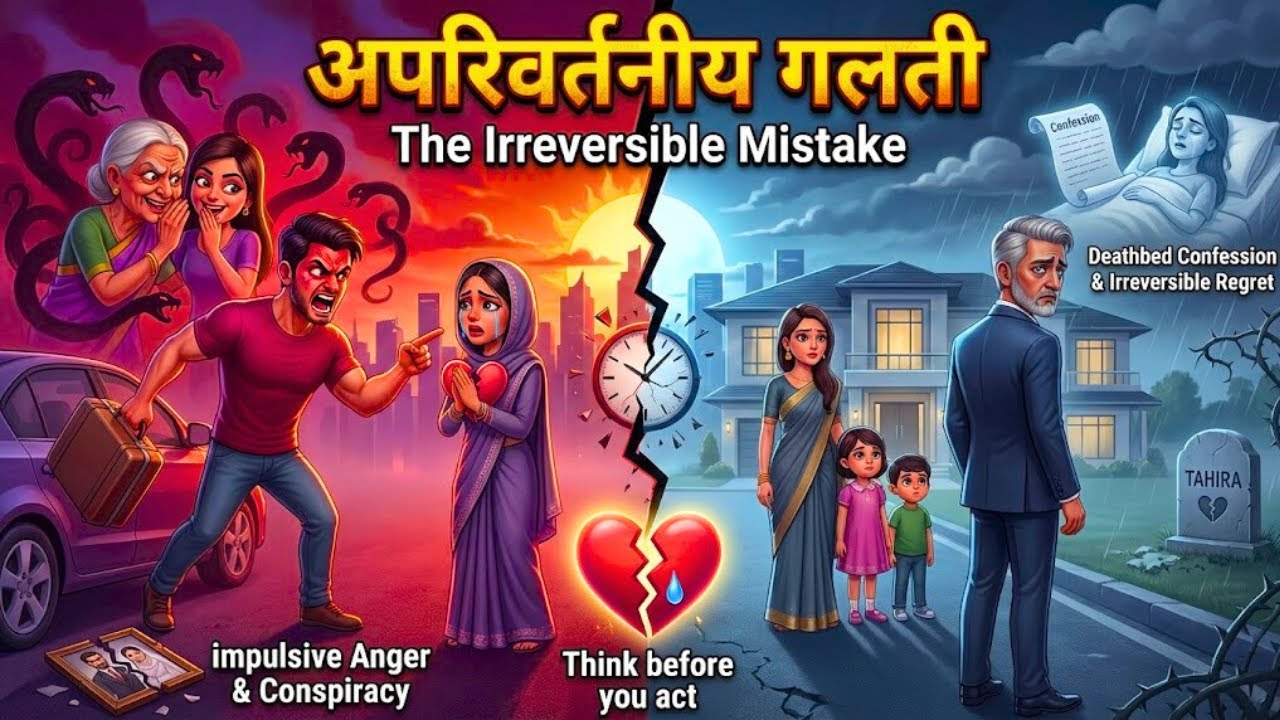 True Hindi Stories | अपरिवर्तनीय गलती | Hindi Stories | Cartoon Kahani | Moral Story