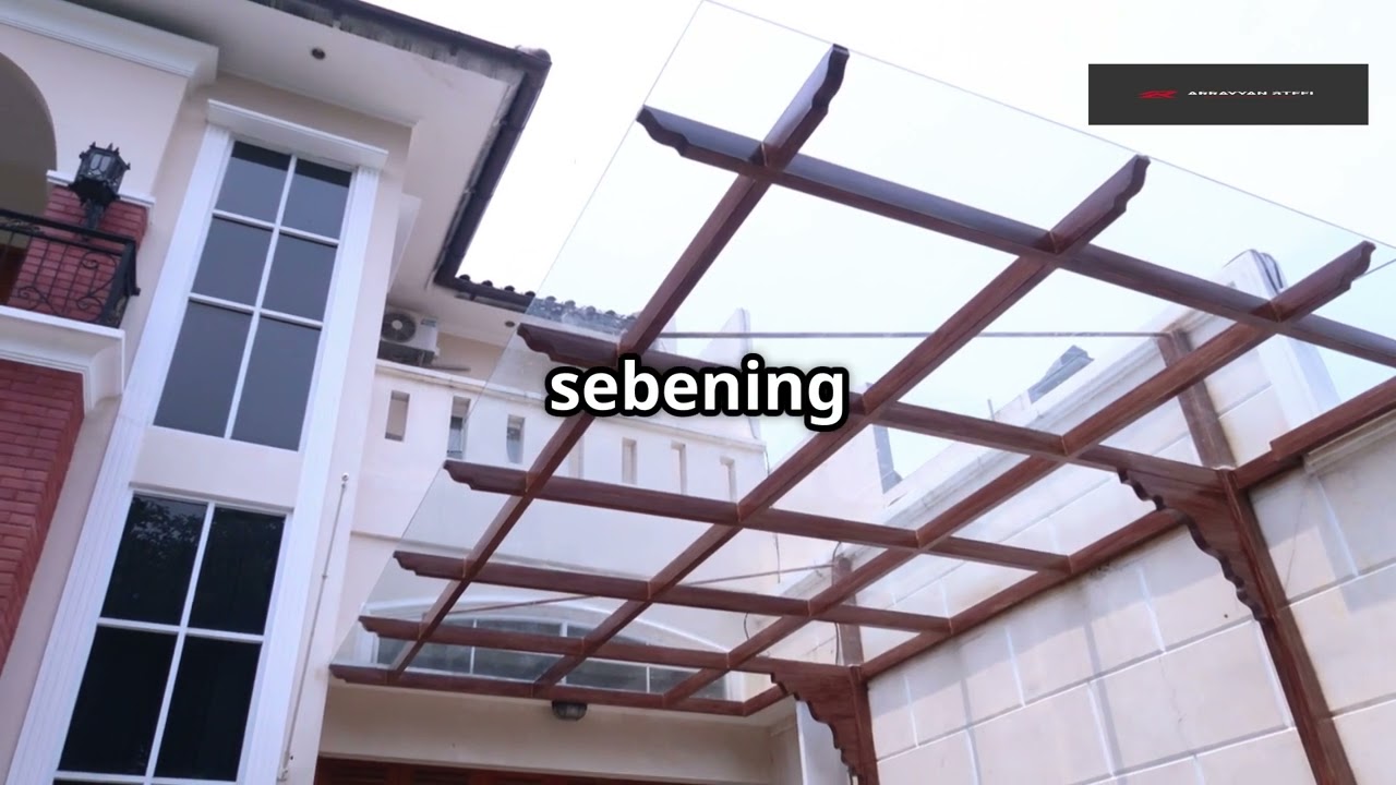 PERBEDAAN KANOPI SOLARFLAT EMBOSSED DAN KANOPI KACA CLEAR TEMPERRED!!