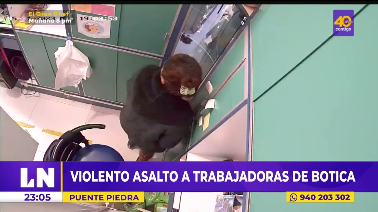 Violento asalto a trabajadoras de botica en Puente Piedra