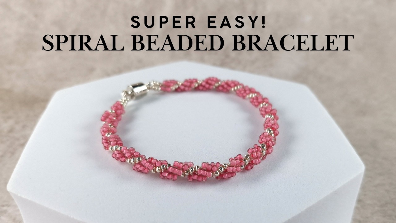 Easy Spiral Stitch Beaded Bracelet – Perfect for Beginners!