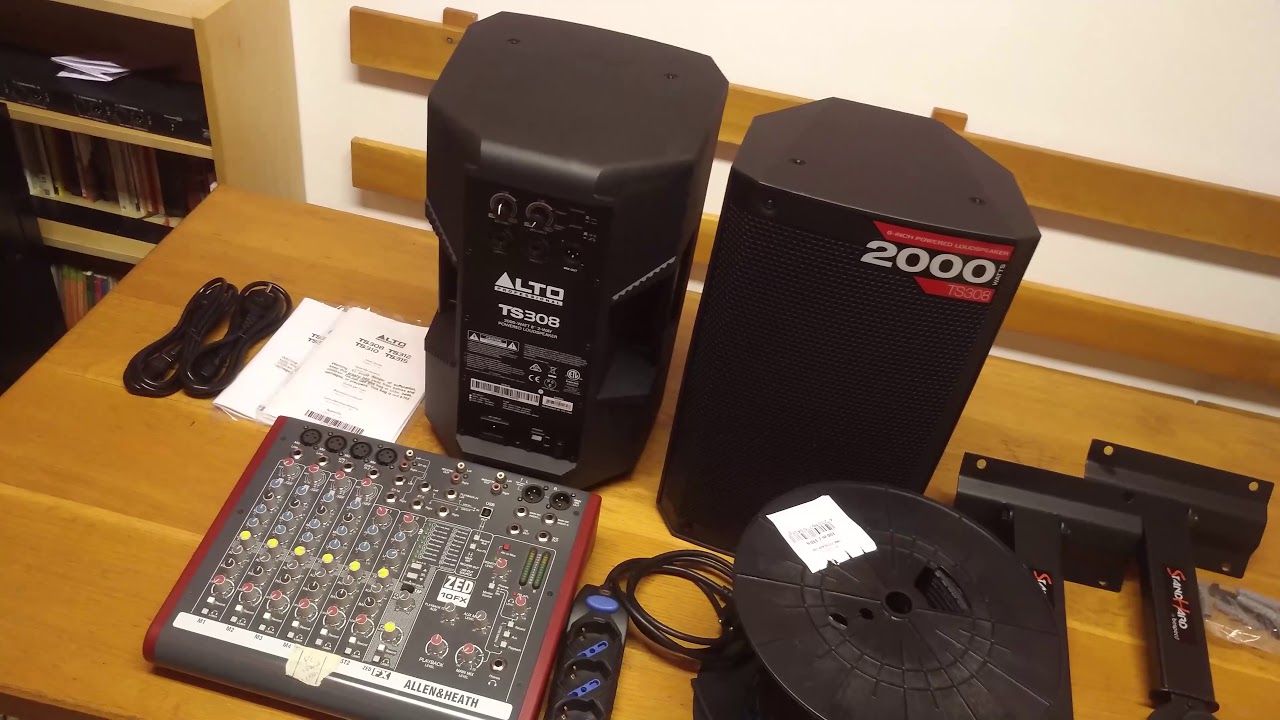 ALLESTIRE SALA PROVE CON CASSE ALTO TS308