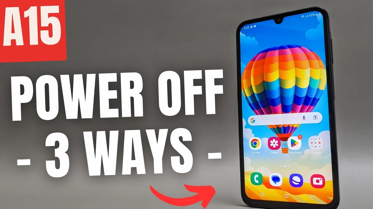 How to Power Off Samsung Galaxy A15 ( 3 Ways+ Turn off while Locked with Pin / Pattern or if Frozen)
