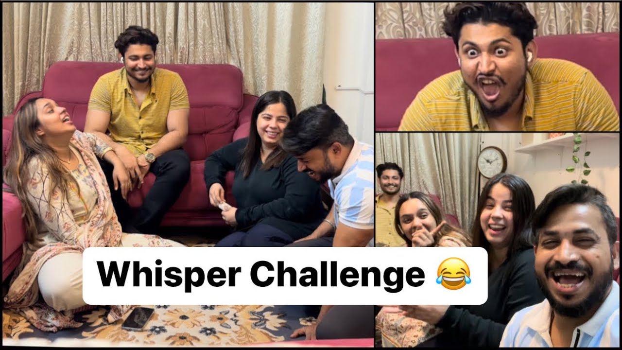 WHISPER CHALLENGE WITH FRIENDS🫶🏻Misba ne ki cheating🫣|Bohot Maze with #niyan ❤️