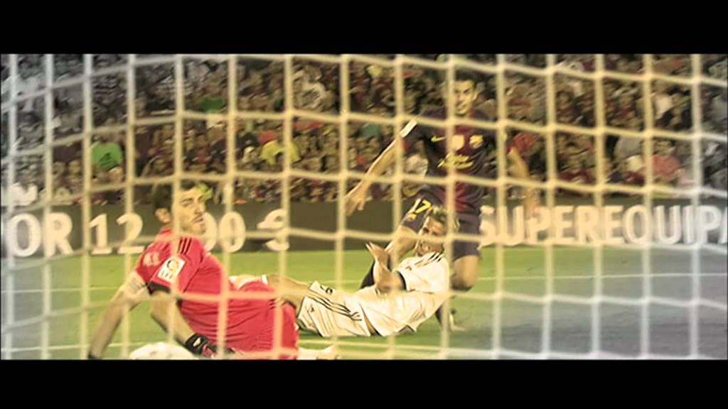 اعلان الكلاسيكو برشلونة و الريال في اياب كأس السوبر