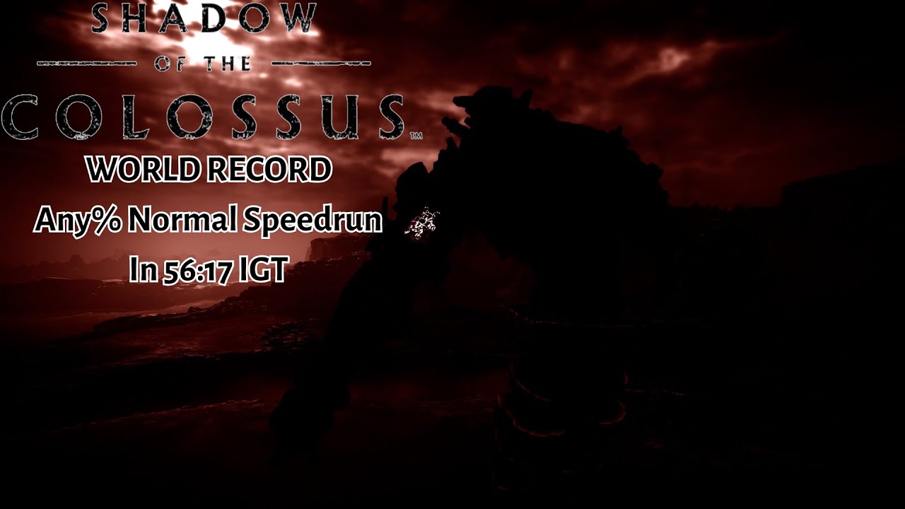 WR: Shadow of the Colossus Any%  Normal  in 56:17 IGT