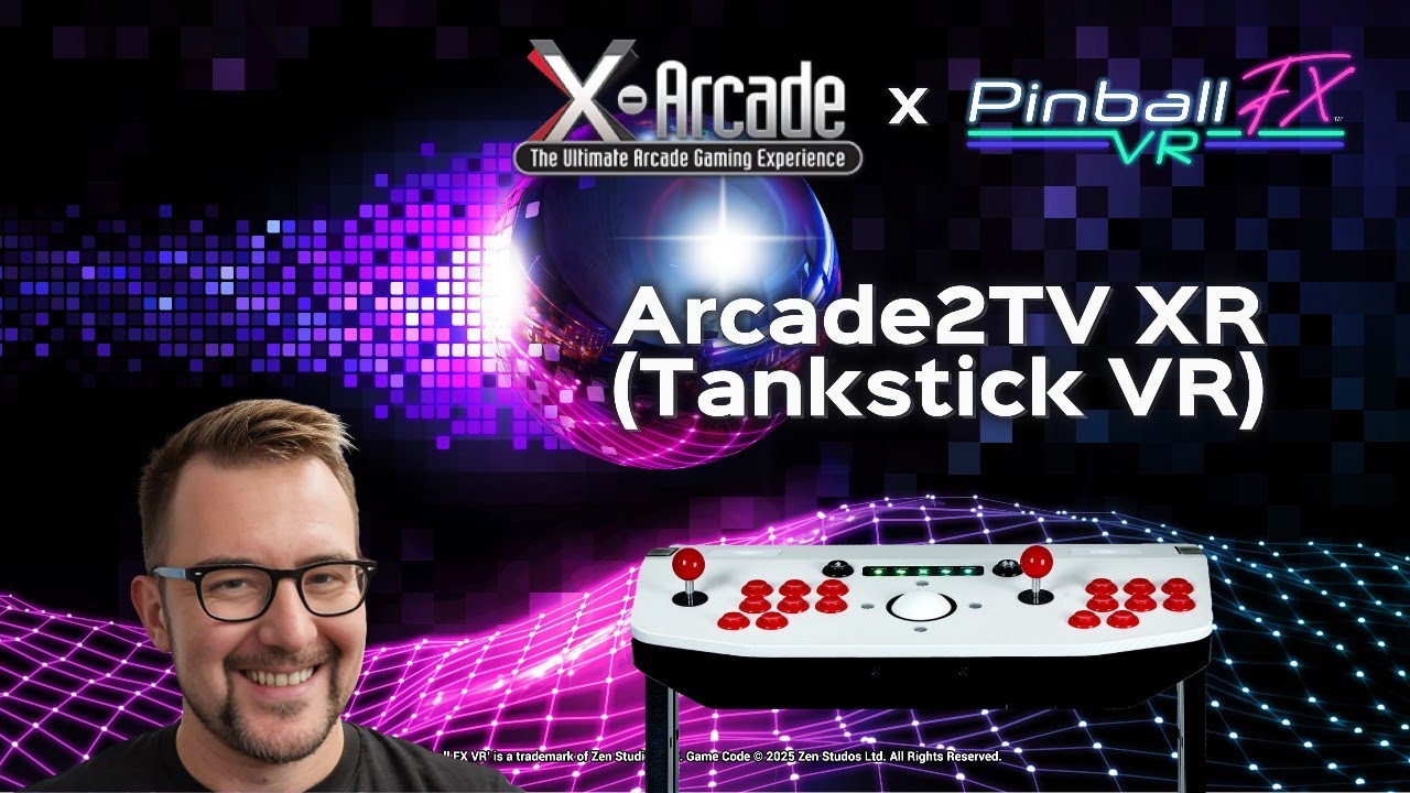 FIrst look at Pinball FX VR x X-Arcade Tankstick VR collaboration