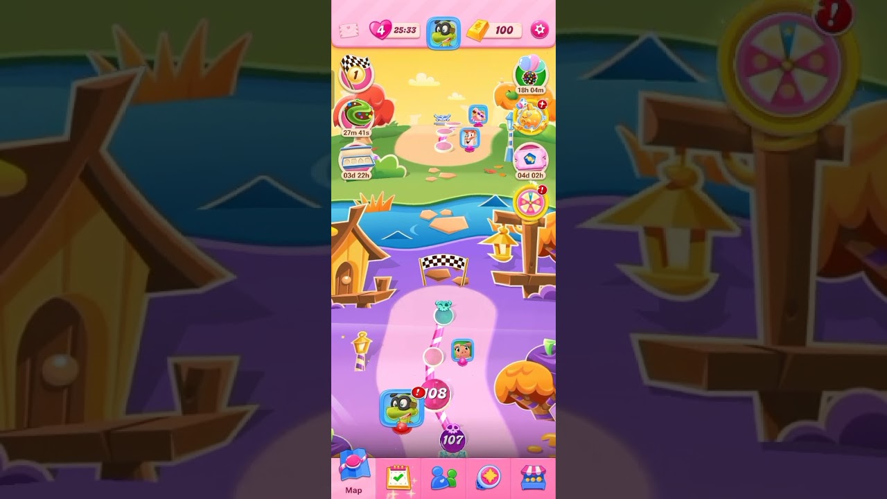Candy crush level 106-109