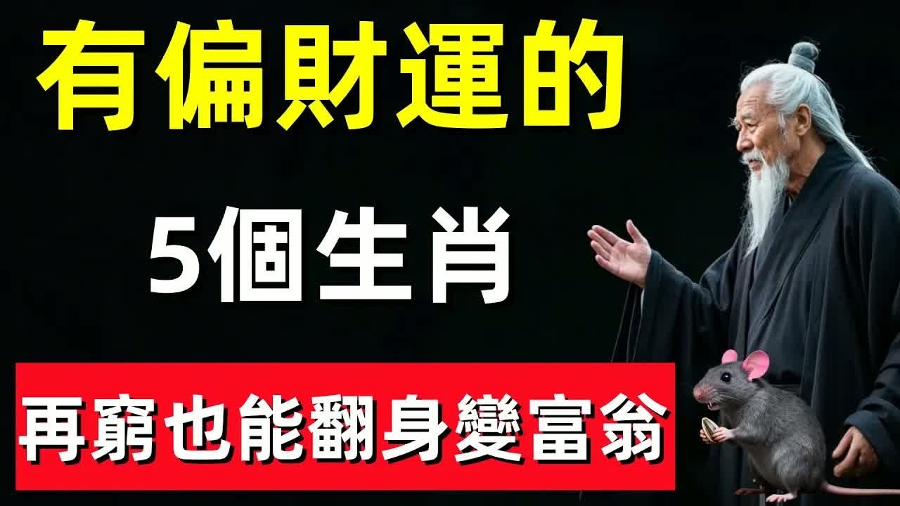 准得可怕！就在明天，這5生肖有偏財運，迅速暴富！中頭獎一千億！錢財滾滾來！再窮也能翻身變富翁！#修行思維 #修行 #福報 #禪 #道德經 #覺醒 #開悟 #禅修