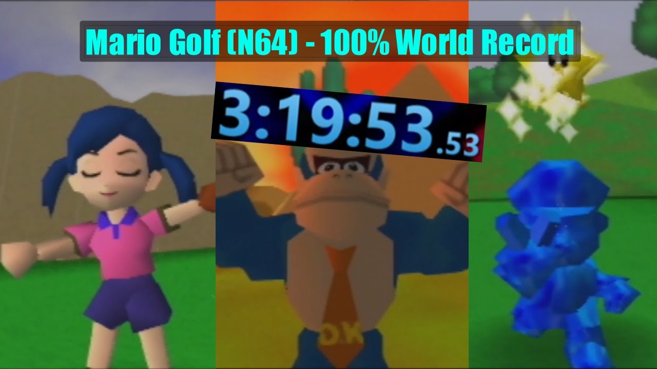 [PB/WR] Mario Golf - 100% Speedrun (3:19:53)
