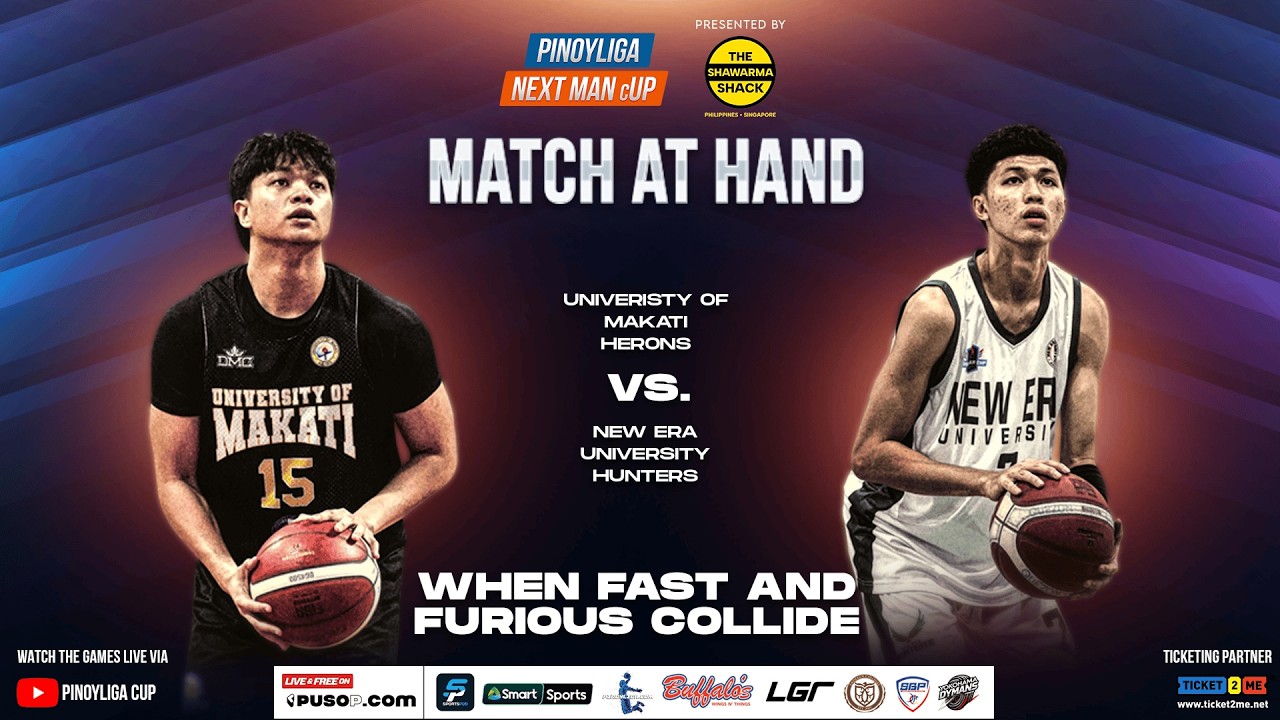 PINOYLIGA NEXTMAN CUP S4 | UNIVERSITY OF MAKATI HERONS VS NEW ERA UNIVERSITY HUNTERS