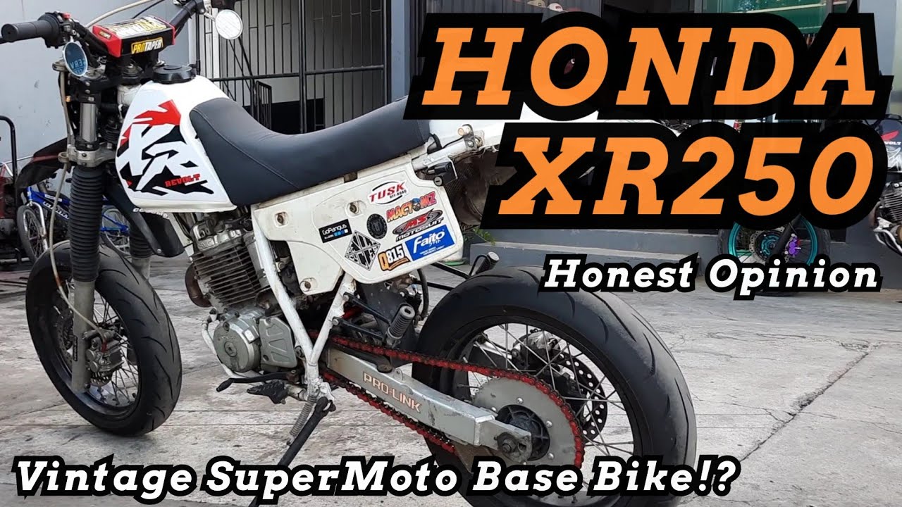 Обзор Honda XR250 — ПОТРЯСАЮЩИЙ ВИНТАЖНЫЙ ЭНДУРО ДЛЯ СУПЕРМОТО!!