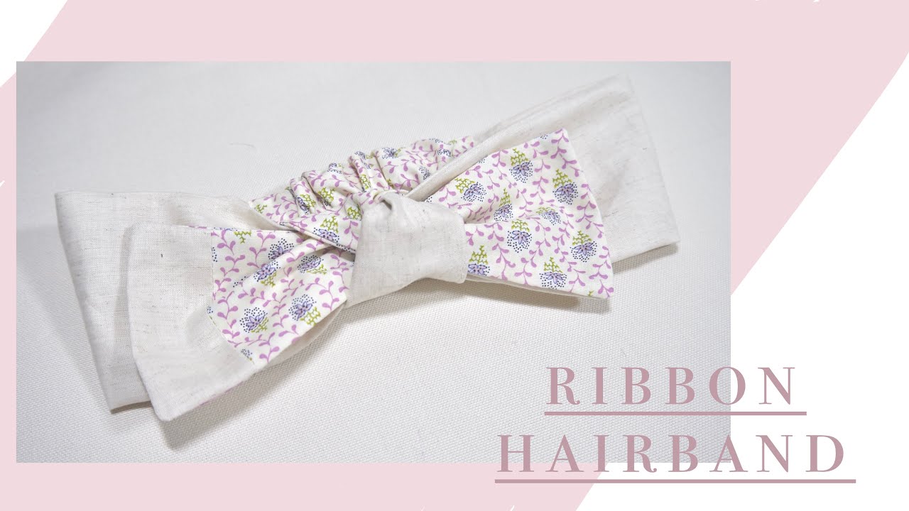 蝴蝶結髮帶作法/ターバン/ribbon headband