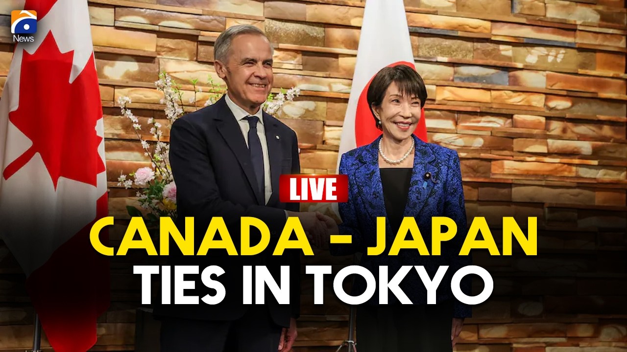 🔴 𝗟𝗶𝘃𝗲: Canadian PM Mark Carney Met with Japanese PM Sanae Takaichi in Tokyo | Geo News English